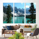Canadian Rockies Moraine Lake Landscape Canvas Print, by MyGreatCanvas | Canvas Wall Art Prints | Photo Prints & Wall Decor