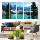 Canadian Rockies Moraine Lake Landscape Canvas Print, by MyGreatCanvas | Canvas Wall Art Prints | Photo Prints & Wall Decor