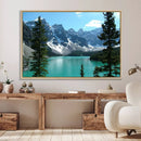 Canadian Rockies Moraine Lake Landscape Canvas Print, by MyGreatCanvas | Canvas Wall Art Prints | Photo Prints & Wall Decor
