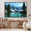 Canadian Rockies Moraine Lake Landscape Canvas Print, by MyGreatCanvas | Canvas Wall Art Prints | Photo Prints & Wall Decor