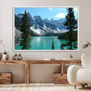 Canadian Rockies Moraine Lake Landscape Canvas Print, by MyGreatCanvas | Canvas Wall Art Prints | Photo Prints & Wall Decor