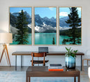 Canadian Rockies Moraine Lake Landscape Canvas Print, by MyGreatCanvas | Canvas Wall Art Prints | Photo Prints & Wall Decor