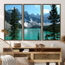 Canadian Rockies Moraine Lake Landscape Canvas Print, by MyGreatCanvas | Canvas Wall Art Prints | Photo Prints & Wall Decor
