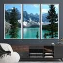 Canadian Rockies Moraine Lake Landscape Canvas Print, by MyGreatCanvas | Canvas Wall Art Prints | Photo Prints & Wall Decor