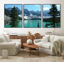 Canadian Rockies Moraine Lake Landscape Canvas Print, by MyGreatCanvas | Canvas Wall Art Prints | Photo Prints & Wall Decor