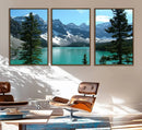 Canadian Rockies Moraine Lake Landscape Canvas Print, by MyGreatCanvas | Canvas Wall Art Prints | Photo Prints & Wall Decor