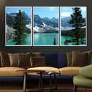 Canadian Rockies Moraine Lake Landscape Canvas Print, by MyGreatCanvas | Canvas Wall Art Prints | Photo Prints & Wall Decor