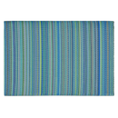 Cancun Turquoise & Moss Green Outdoor Doormat – 24" x 36" Non-Slip, Recycled Plastic