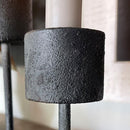 Distressed Black Metal Candle Holder by Decor Steals