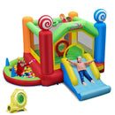 Candy Land Theme Kids Inflatable Bounce House with 735W Air Blower by LJGDeals