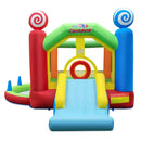 Candy Land Theme Kids Inflatable Bounce House with 735W Air Blower by LJGDeals