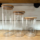 Glass Canister Set with Lids by Decor Steals