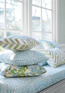 Chamomile Pillow Cover in Spa Blue, Thibaut Pillows