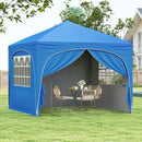 10 X 10 FT Pop up Canopy Tent with 4 Removable Sidewall by LJGDeals