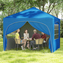 10 X 10 FT Pop up Canopy Tent with 4 Removable Sidewall by LJGDeals