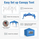 10 X 10 FT Pop up Canopy Tent with 4 Removable Sidewall by LJGDeals