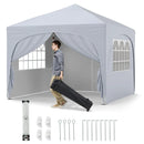 10 X 10 FT Pop up Canopy Tent with 4 Removable Sidewall by LJGDeals