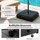 Cantilever Offset Umbrella Base with Wheels for Backyard Poolside by LJGDeals