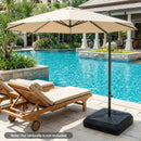 Cantilever Offset Umbrella Base with Wheels for Backyard Poolside by LJGDeals