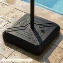 Cantilever Offset Umbrella Base with Wheels for Backyard Poolside by LJGDeals