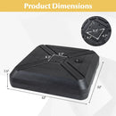 Cantilever Offset Umbrella Base with Wheels for Backyard Poolside by LJGDeals