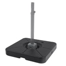 Cantilever Patio Umbrella Base 220 LBS Water and Sand Fillable Weighted Stand by LJGDeals