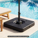 Cantilever Patio Umbrella Base 220 LBS Water and Sand Fillable Weighted Stand by LJGDeals