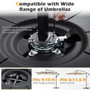 Cantilever Patio Umbrella Base 220 LBS Water and Sand Fillable Weighted Stand by LJGDeals