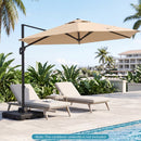 Cantilever Patio Umbrella Base 242 LBS Water and Sand Fillable Weighted Stand by DirectDeals