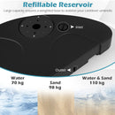 Cantilever Patio Umbrella Base 242 LBS Water and Sand Fillable Weighted Stand by LJGDeals