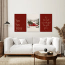 Winter Holiday Decoration Art Decor Prints by Wall Art Set