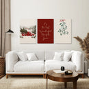 Winter Holiday Landscape Set Of 3 Wall Art by Wall Art Set