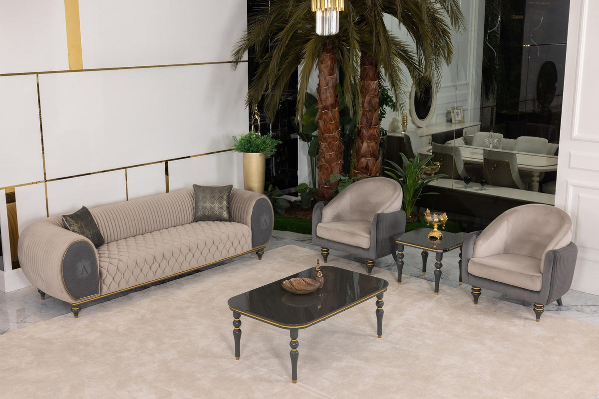 Capella Beige/Gray Living Room Set, photo 7 of 12