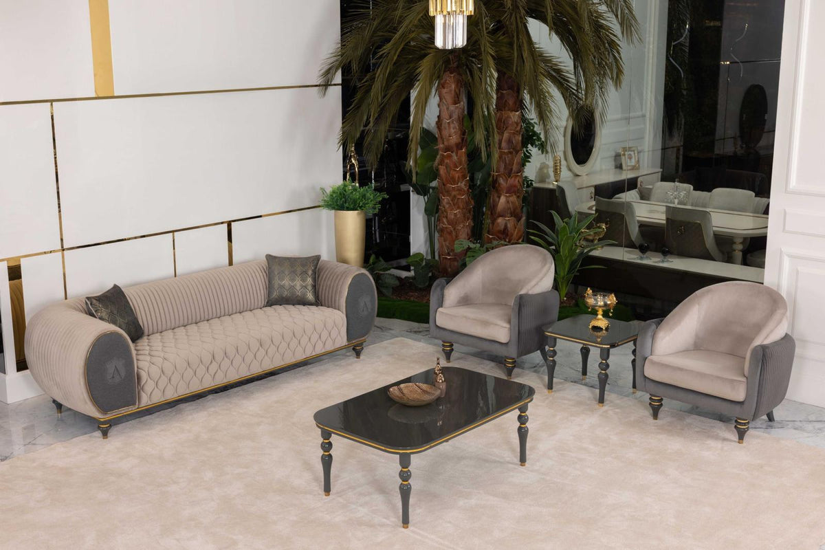 Capella Beige/Gray Living Room Set, photo 11 of 12