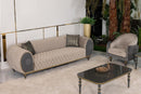 Capella Beige/Gray Living Room Set by Ornate Furniture