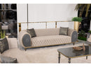 Capella Beige/Gray Living Room Set by Ornate Furniture
