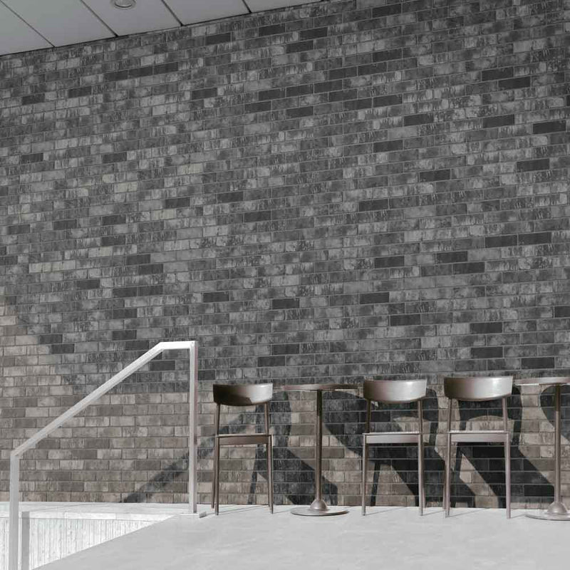 MSI Brickstone Charcoal Brick Porcelain Wall and Floor Tile