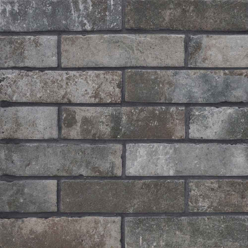 MSI Brickstone Charcoal Brick Porcelain Wall and Floor Tile