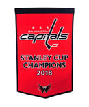 Washington Capitals 2018 Stanley Cup Champions NHL Hockey Wool Dynasty Banner by Dynasty Sports & Framing