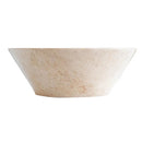 Handcrafted Cappuccino Beige Marble Vessel Sink In 16 Inch Round Polished