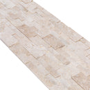 Cappuccino Marble 3D Ledger Panel 6"x24" – Split-Face Wall Tile, Full Truckload