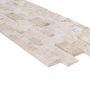 Cappuccino Ledger 3D Panel 6"x24" Split-face Natural Marble Wall Tile