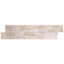 Cappuccino Marble 3D Ledger Panel 6"x24" – Split-Face Wall Tile, Full Truckload