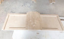 Cappuccino Beige Marble Hand-Carved Art Deco Fireplace Mantel 70x74