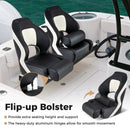 Captain Bucket Seat with Waterproof PVC Leather for Sightseeing Boat-Black by LJGDeals