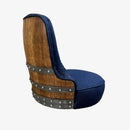 Luxury Hydraulic Whiskey & Wine Barrel Stool — Memory Foam, Counter-to-Bar Height