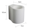 GobekUsa Minimalist White Flush Wall Sconce - 1 Bulb LED Up-Down Wall Lamp by Decorbites