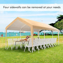 10 x 20 Feet Heavy-Duty Steel Portable Carport Car Canopy Shelter-Yellow by LJGDeals