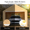 10 x 20 Feet Heavy-Duty Steel Portable Carport Car Canopy Shelter-Yellow by LJGDeals