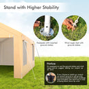 10 x 20 Feet Heavy-Duty Steel Portable Carport Car Canopy Shelter-Yellow by LJGDeals